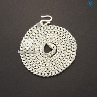 Valentine trắng tặng gì cho bạn trai - dây chuyền bạc nam mắt xích DCK0018 - Trang Sức TNJ