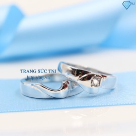 Nhẫn cặp bạc đẹp trái tim ghép ND0263 - Trang Sức TNJ