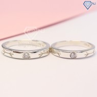 Nhẫn đôi bạc nhẫn cặp bạc cùng hoàng đạo Song Ngư ND0330