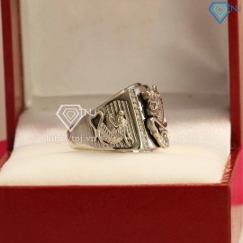 Nhẫn bạc nam xi bạch kim hình rồng NNA0089-XK- Trang sức TNJ