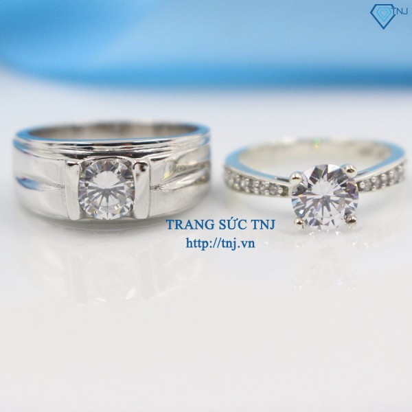 Nhẫn bạc đôi nam nữ ND0225 - Trang sức TNJ