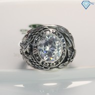 Nhẫn Mỹ West Point năm 1997 đính đá trắng NNA0133 - Trang sức TNJ
