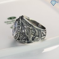 Nhẫn Mỹ West Point năm 1997 đính đá trắng NNA0133 - Trang sức TNJ
