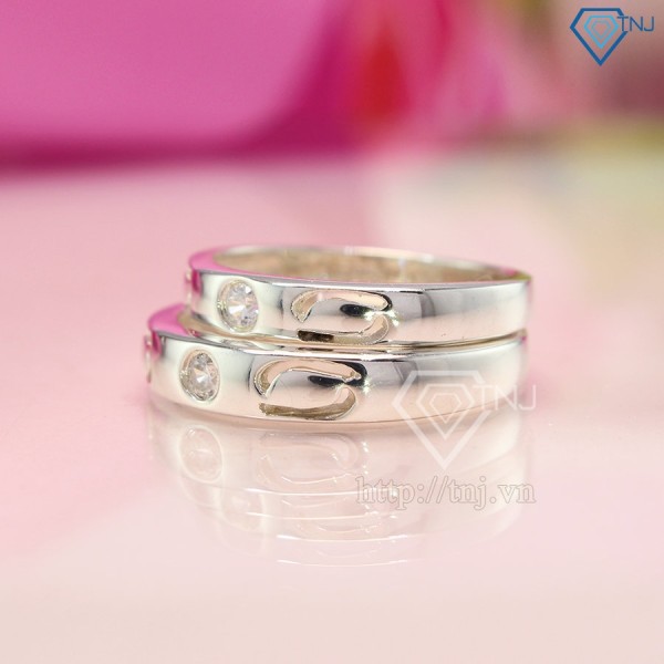 Nhẫn đôi bạc nhẫn cặp bạc Cung Hoàng Đạo - Cự Giải ND0334