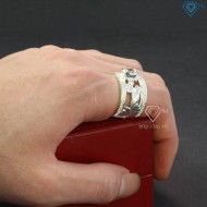 Nhẫn bạc nam phong thủy hình con dê NNA0144 - Trang sức TNJ