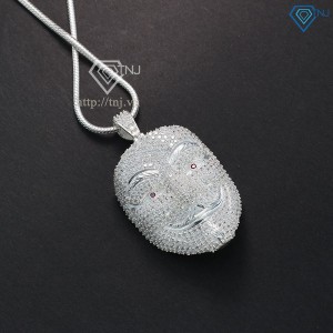 Dây chuyền bạc nam mặt chú hề Joker DCA0045 - Trang sức TNJ
