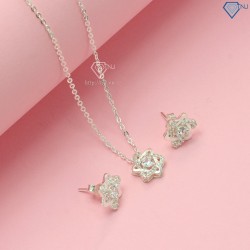 Bộ trang sức bạc hình ngôi sao đính đá đẹp BTS0032 - Trang Sức TNJ