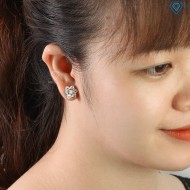 Bông tai bạc nữ hình ngôi sao đính đá BTN0131 - Trang Sức TNJ