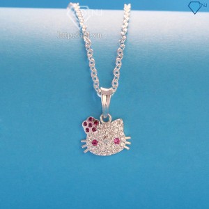 Bộ trang sức bạc cho bé gái hình Hello Kitty TSB0001 - Trang Sức TNJ