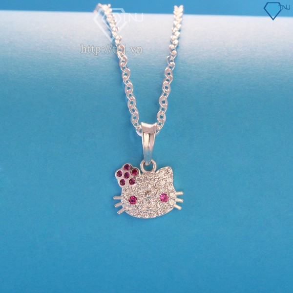 Bộ trang sức bạc cho bé gái hình Hello Kitty TSB0001 - Trang Sức TNJ