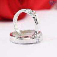 Nhẫn đôi bạc nhẫn cặp bạc đẹp đơn giản ND0342