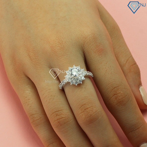 Nhẫn bạc nữ giá rẻ đính đá NN0274 - Trang Sức TNJ