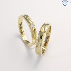 Nhẫn cặp bạc mạ vàng 18K ND0289 - Trang Sức TNJ