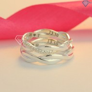 Nhẫn đôi bạc nhẫn cặp bạc hình vô cực ND0454  - Trang sức TNJ
