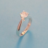 Nhẫn bạc nữ đơn giản khắc tên NN0283