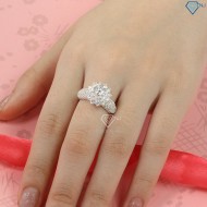 Nhẫn bạc nữ hình bông tuyết đính đá sang trọng NN0293 - Trang sức TNJ