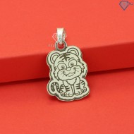Dây chuyền bạc khắc tên cho bé hình con hổ DCT0048