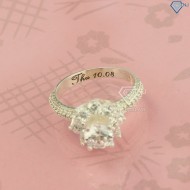 Nhẫn bạc nữ hoa hồng đính đá đẹp NN0297 - Trang Sức TNJ