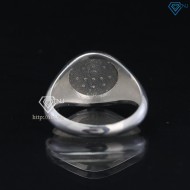 Nhẫn bạc nam mặt tròn NNA0172 - Trang Sức TNJ