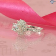Nhẫn bạc nữ hoa hồng đính đá sang trọng NN0303 - Trang Sức TNJ