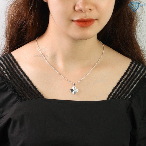 Quà trung thu cho bạn gái dây chuyền cỏ 4 lá khắc tên DCN0531 - Trang sức TNJ