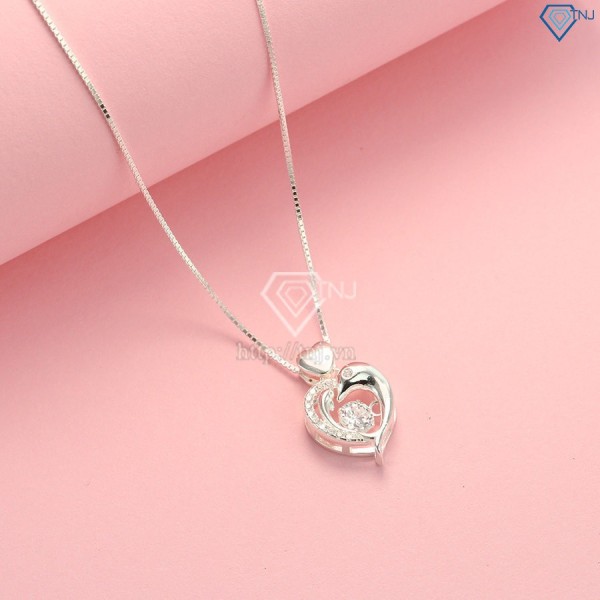 Quà trung thu cho người yêu dây chuyền bạc nữ cá heo DCN0433 - Trang sức TNJ