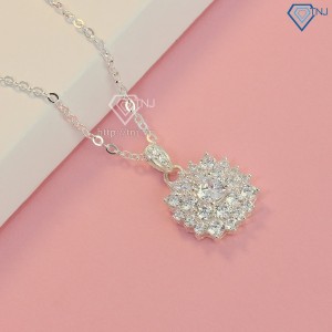 Quà trung thu cho người yêu dây chuyền bạc nữ đẹp đính full đá DCN0524 -Trang Sức TNJ