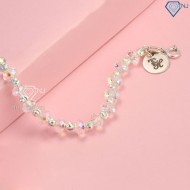Quà trung thu cho bạn gái lắc tay pha lê dành cho nữ bằng bạc khắc tên LTN0176- Trang sức TNJ