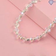 Quà trung thu cho bạn gái lắc tay pha lê dành cho nữ bằng bạc khắc tên LTN0176- Trang sức TNJ