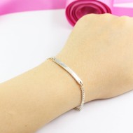 Lắc tay bạc nữ khắc tên theo yêu cầu LTN0100