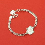 Quà trung thu cho bé lắc bạc cho bé hình con trâu khắc tên LTT0061