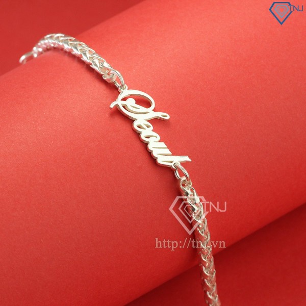 Quà trung thu cho bé lắc bạc khắc tên cho bé LTT0043 - Trang Sức TNJ