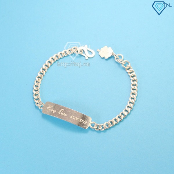 Quà trung thu cho bé trai lắc tay khắc tên cho bé LTT0041 - Trang Sức TNJ