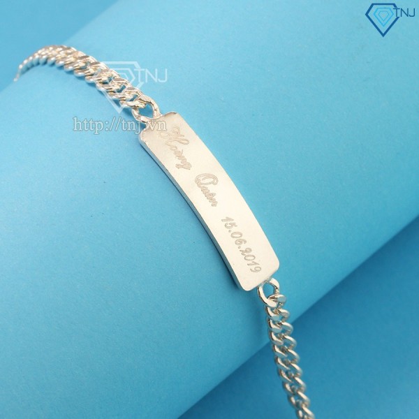 Quà trung thu cho bé trai lắc tay khắc tên cho bé LTT0041 - Trang Sức TNJ