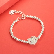 Lắc bạc cho bé gái hình Hello Kitty LTT0032