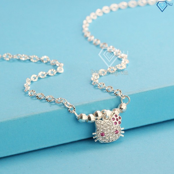 Quà trung thu cho bé dây chuyền trẻ em hình Hello Kitty DTN0005 - Trang Sức TNJ