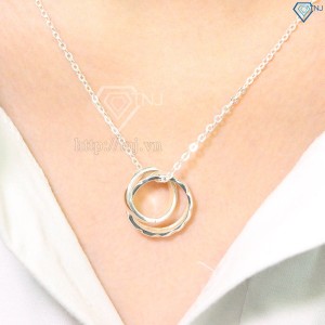 Dây chuyền cặp đôi bạc khắc tên theo yêu cầu DCD0024