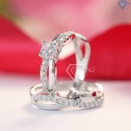 Nhẫn đôi bạc nhẫn cặp bạc đẹp ND0353 - Trang Sức TNJ