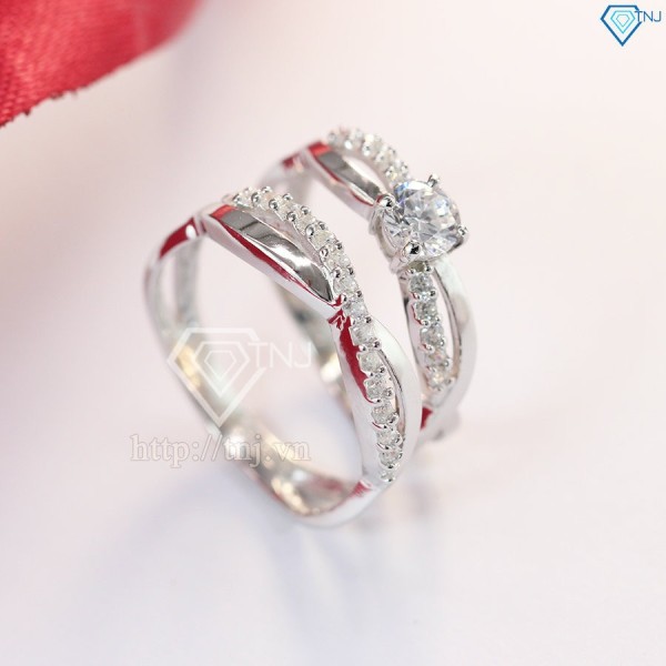 Nhẫn đôi bạc nhẫn cặp bạc đẹp ND0353 - Trang Sức TNJ