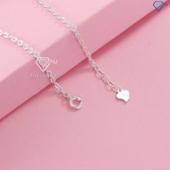 Lắc tay bạc nữ trái tim đôi LTN0248 - Trang sức TNJ