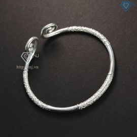 Quà sinh nhật cho nam vòng tay kim cô cho nam bằng bạc LTA0010 - Trang Sức TNJ