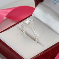 Tặng quà sinh nhật cho bạn gái nhẫn bạc nữ cá tính đính đá cao cấp NN0141 - Trang Sức TNJ