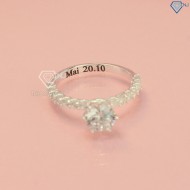 Quà tặng bạn gái nhẫn bạc nữ cá tính đính đá NN0288 - Trang Sức TNJ