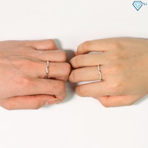 Nhẫn đôi bạc đơn giản dạng xoắn ND0459 - Trang sức TNJ