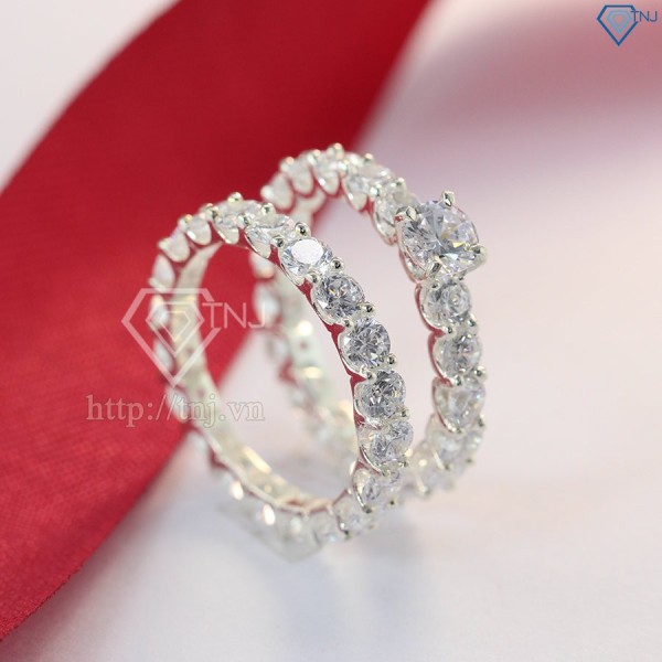 Nhẫn đôi bạc nhẫn cặp bạc đẹp cho đôi bạn thân ND0354