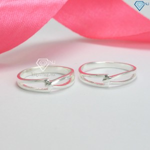 Nhẫn đôi bạc đơn giản giá rẻ ND0205 - Trang Sức TNJ