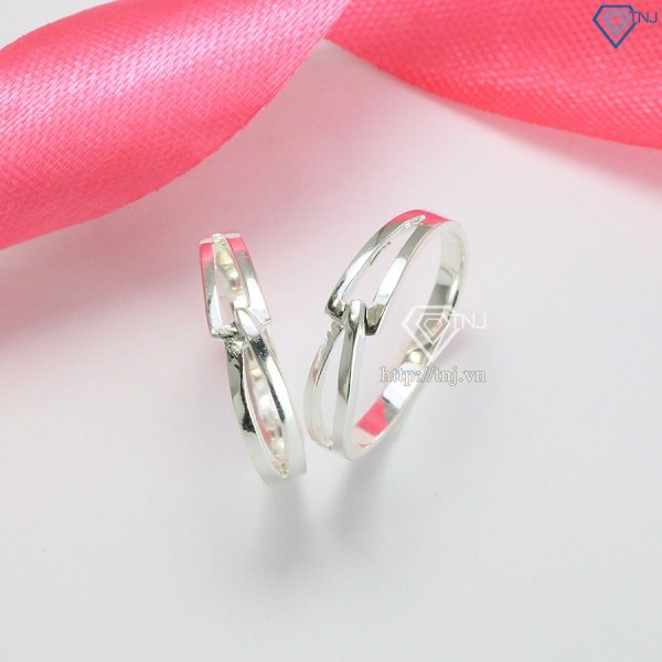 Nhẫn đôi bạc đơn giản giá rẻ ND0205 - Trang Sức TNJ