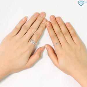 Nhẫn đôi bạc nhẫn cặp bạc hình vô cực ND0461 - Trang sức TNJ