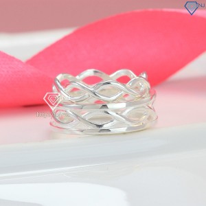 Nhẫn đôi bạc nhẫn cặp bạc hình vô cực ND0461 - Trang sức TNJ