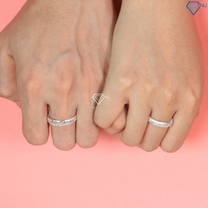 Nhẫn đôi bạc nam nữ đơn giản ND0464 - Trang sức TNJ